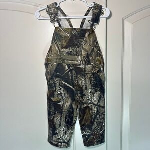 Bass Pro Shops Camo Toddlers Overalls Outdoor Kids Button Pockets 12 Months